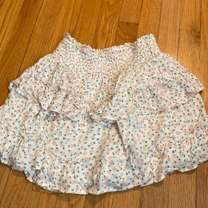 Aerie Flowy tiered floral skirt